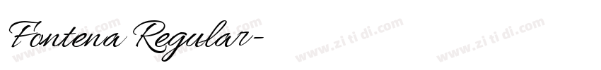 Fontena Regular字体转换 Fontena Regular字体转换